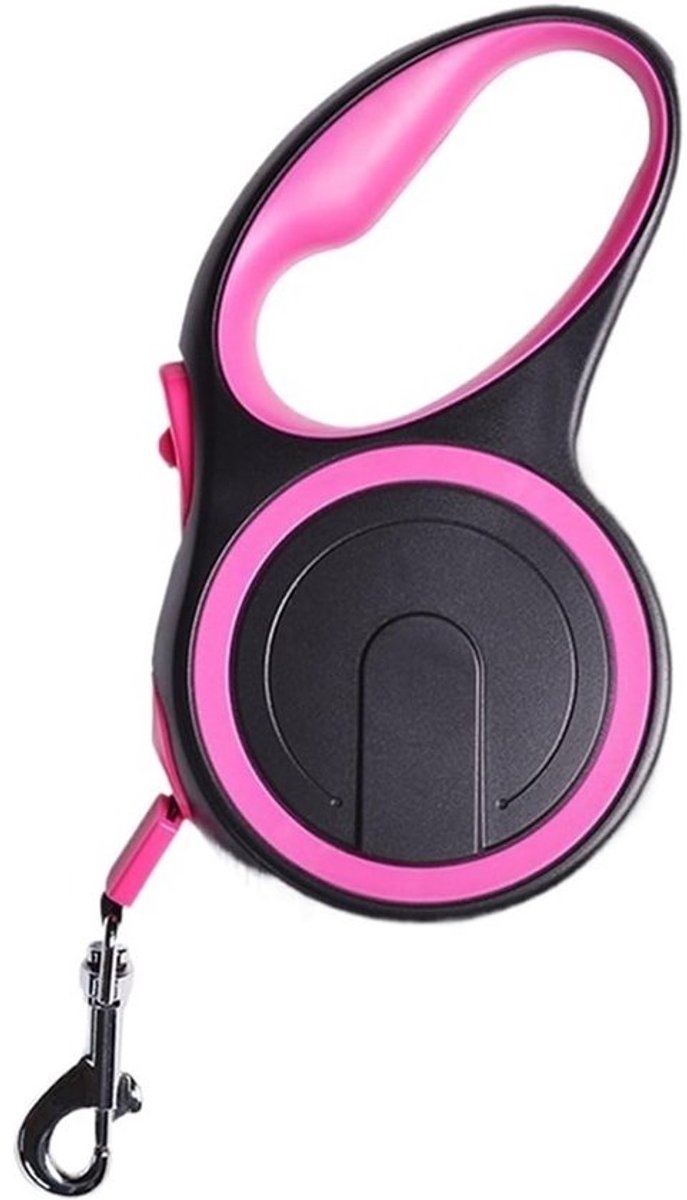 Hondenriem Automatisch Oprolbaar - Uitschuifbare Hondenlijn - Hond Uitlaten - Comfortabele Grip - 8 Meter 50kg - Roze