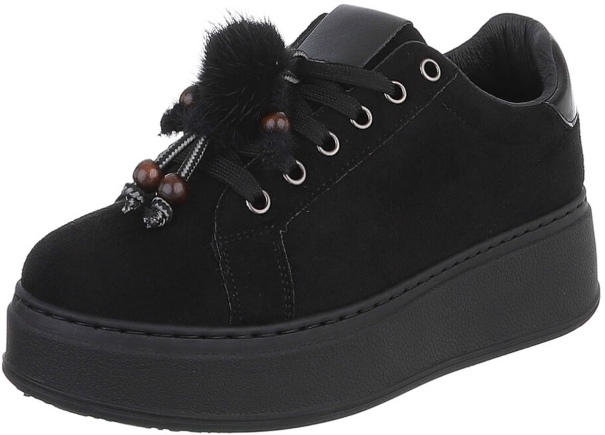 Veterschoen met platformzool - dames casual Mt:38