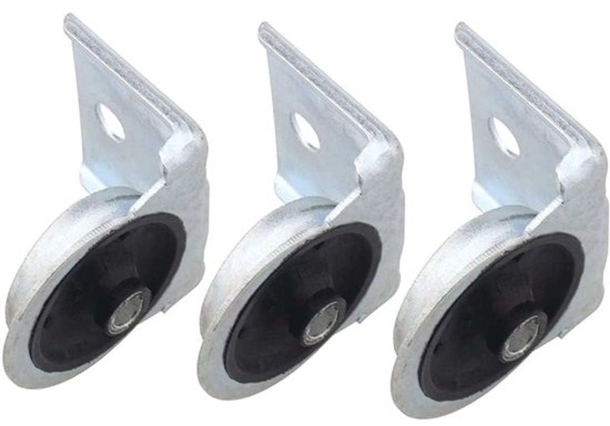 Radiator Beugel Set - Intercooler Montage - Voertuig Reparatie - IJzer Rubber Constructie - 3 Stuks - Zwart