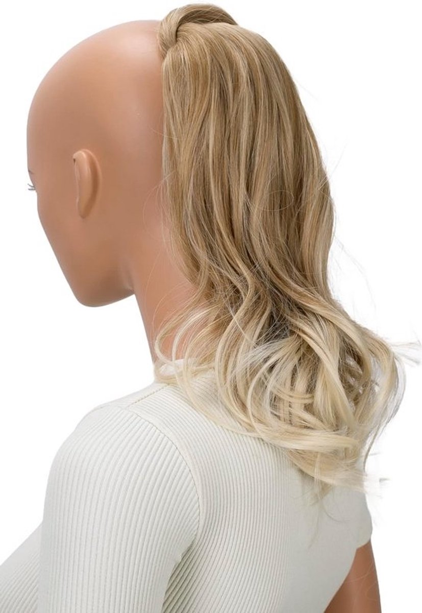 Licht Golvende Haarverlenging Vlecht met Klittenband 40 cm