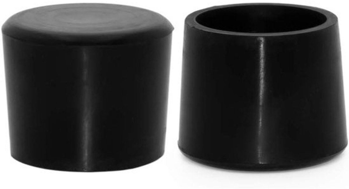 Stoel Poten Caps - Meubelhoezen Vloerbeschermers - Meubels Beschermen - Anti-Slip Siliconen - 38 mm - Zwart
