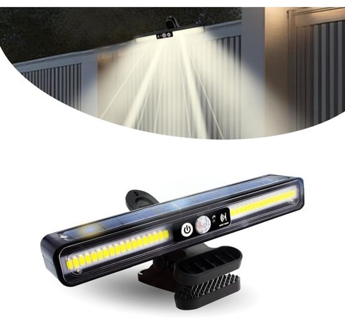 Buitenverlichting met Beweging Sensor - 36 LED Zonne lamp - Waterdicht en Dimbaar voor Tuin, Camping en Hal