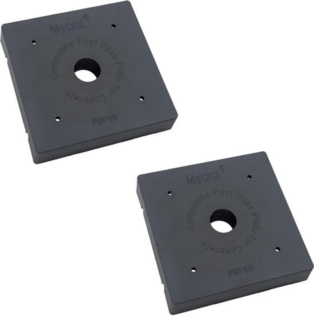 Sterke Tie Composite Post Base Plate voor Beton - 6" x 6"
