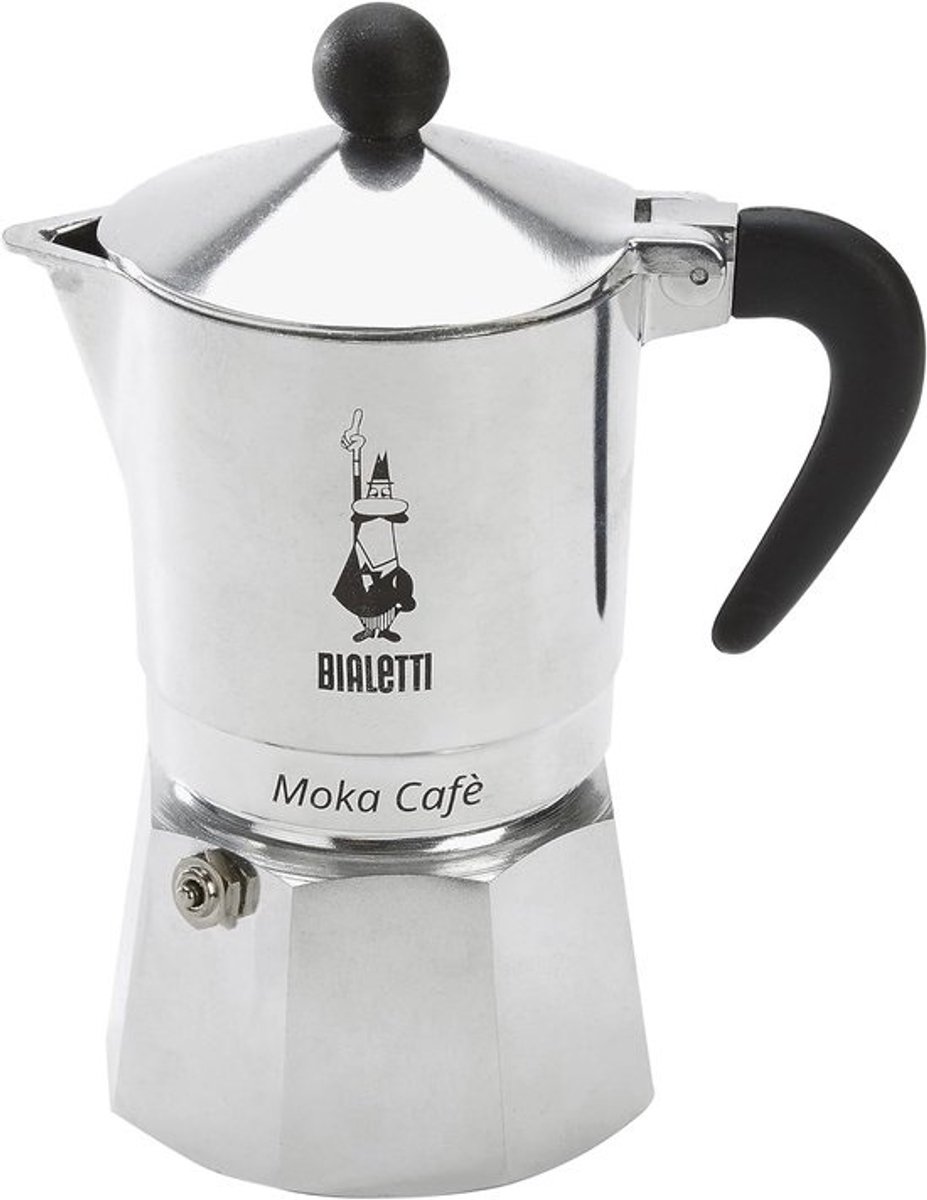 Espressomachine voor 3 kopjes - aluminium, grijs