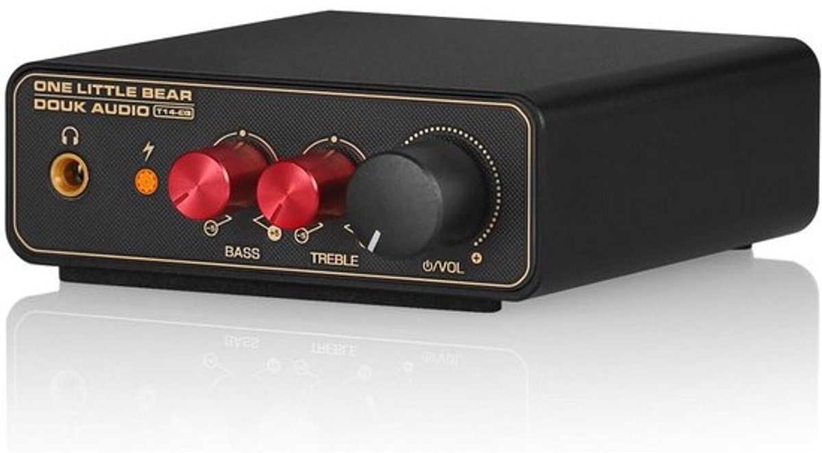 Phono Voorversterker MM/MC met Hoofdtelefoonversterker en Bass/Treble Regeling