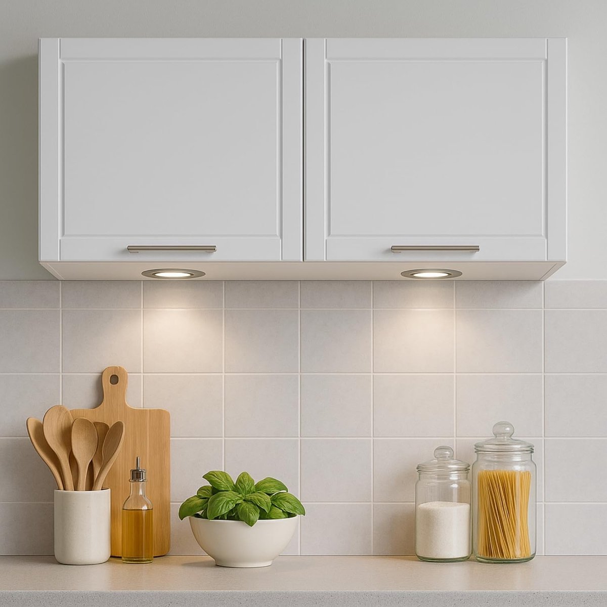 Inbouwspots - Geborsteld ijzer - 72 mm - Metalen G4 Inbouwframe met Glazen Afdekking - Voor LED-lampen