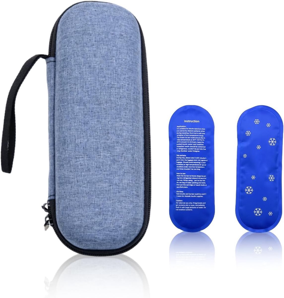 Koeltas voor Insuline - Zwart - 20 x 7 x 5 cm - Compacte en Draagbare Koeltas voor Medicijnen