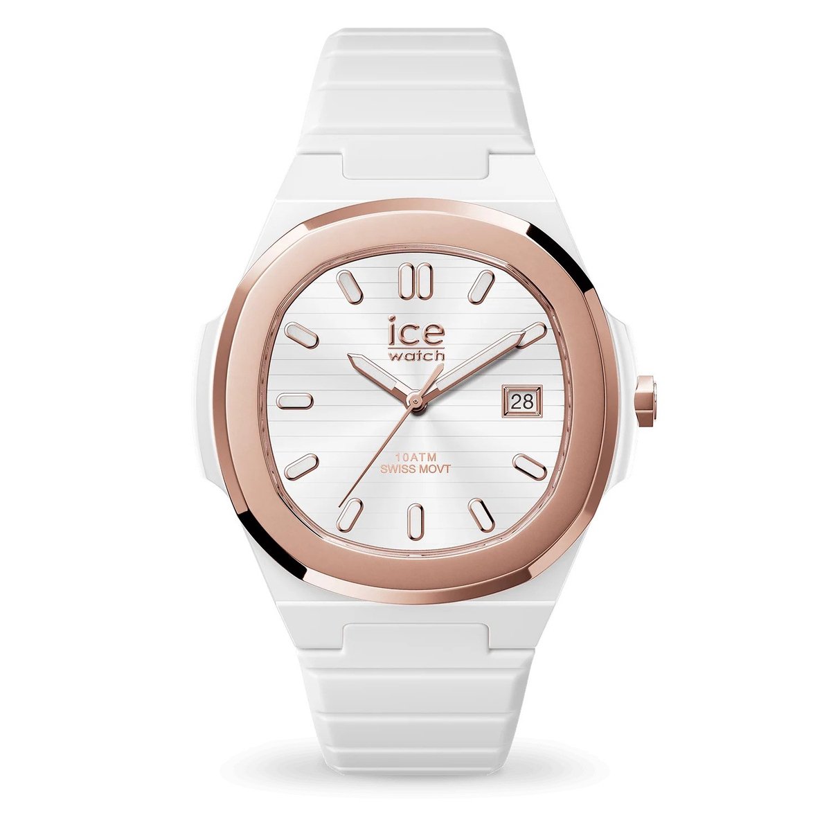 Ice Watch ICE power - PW7 - White - Rose-gold 025966 Horloge - Siliconen - Wit - Ø 43 mm