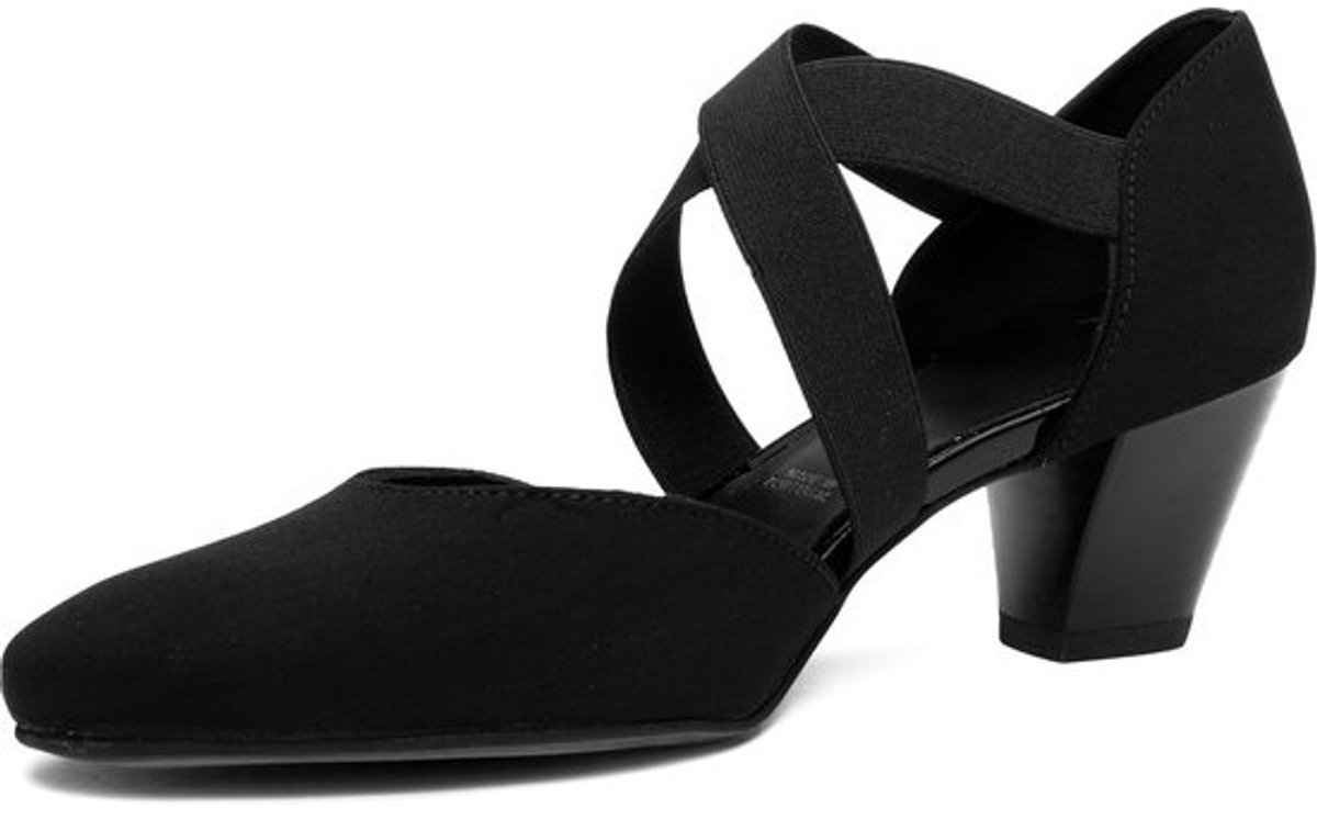Zwarte Pumps met Hoge Hak en Comfortabele Leren Binnenbekleding