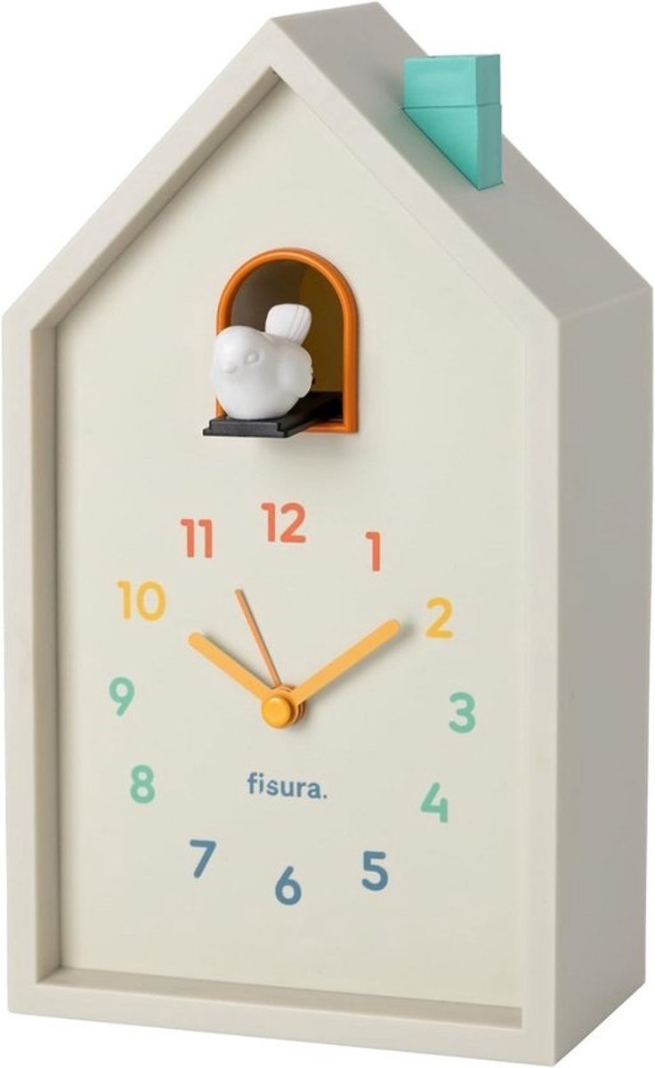 Koekoek Wekker - Analoge Klok - Nachtkastje Decoratie - Snooze en Licht - 20 cm Hoog - Multicolor