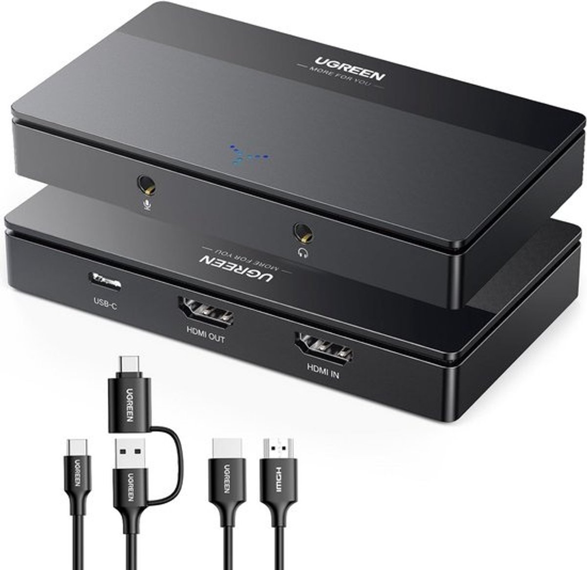 4K HDMI Capturekaart USB 3.0 voor Live Streamen en Opnemen – 1080p@60Hz – 2-in-1 USB Type-C en HDMI Kabel