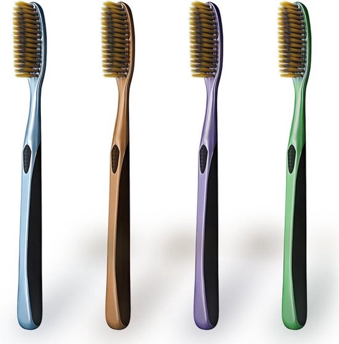 Tandenborstel Extra Hard met Grote Lange Kop voor Diep Reinigen en Whitening - Pack van 4