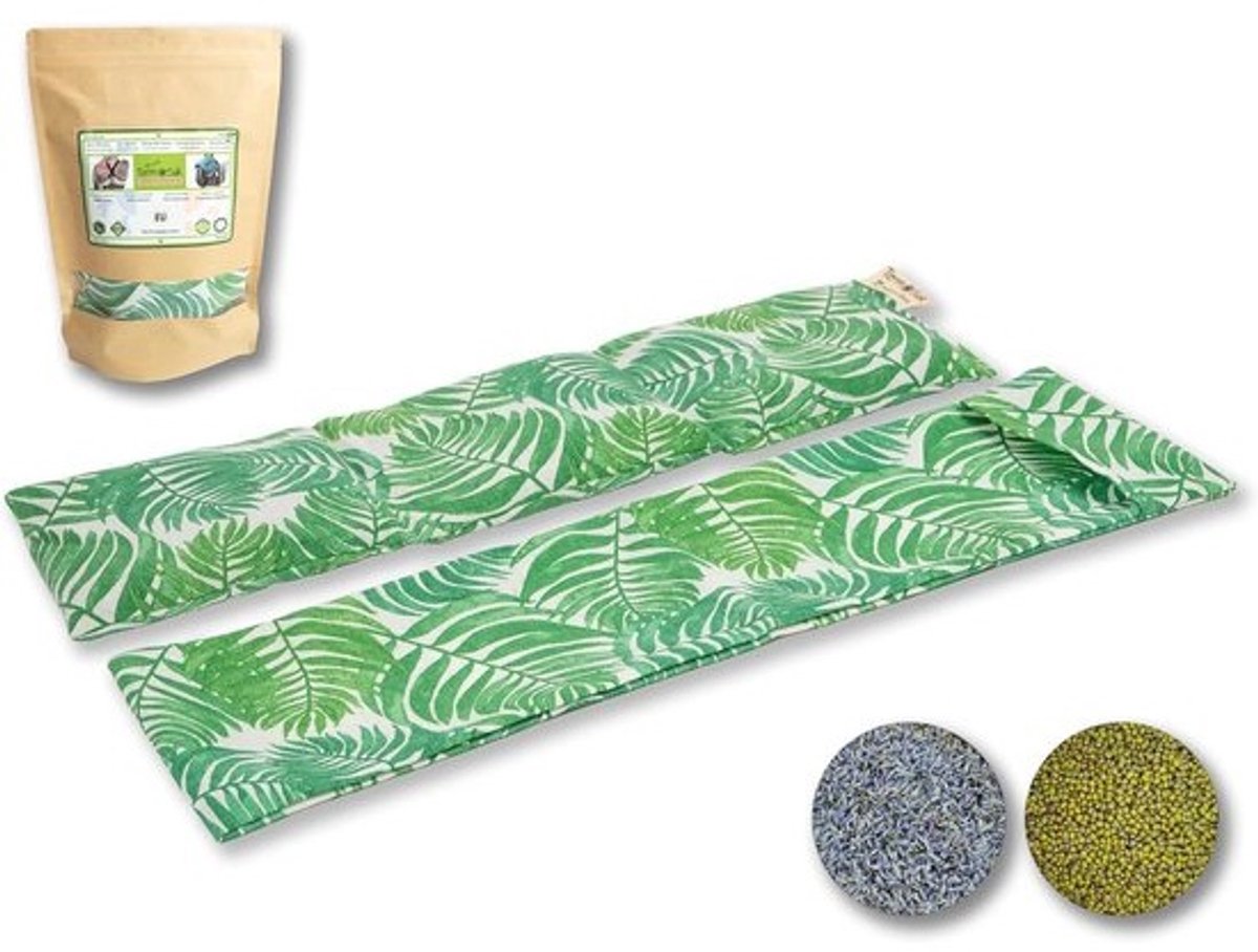 Warmtekussen met sojazaden voor warmte en kou, 45x14, wasbare hoes