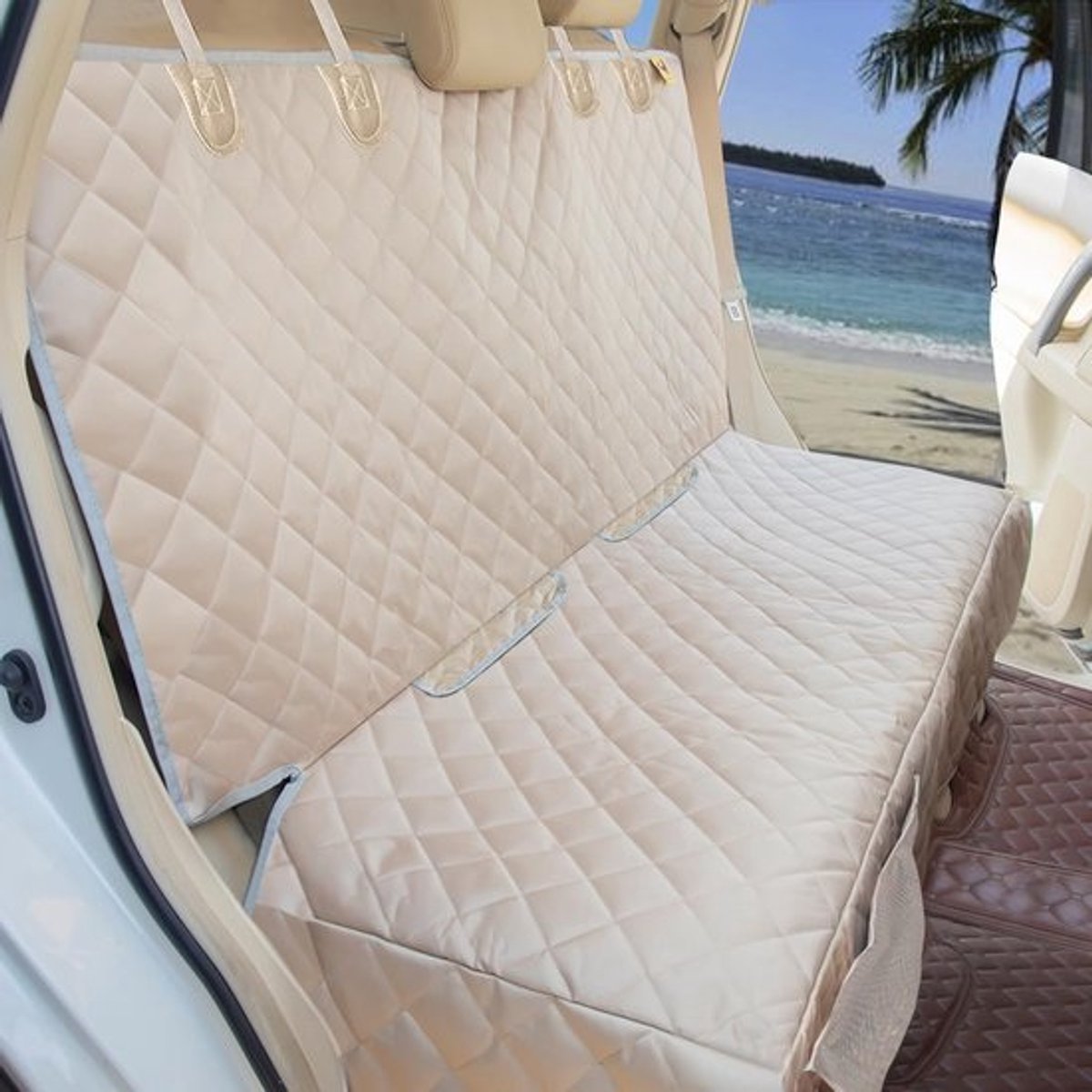 Waterdichte hondenautostoelhoes voor achterbank - Antislip, universele maat voor auto's en SUV's