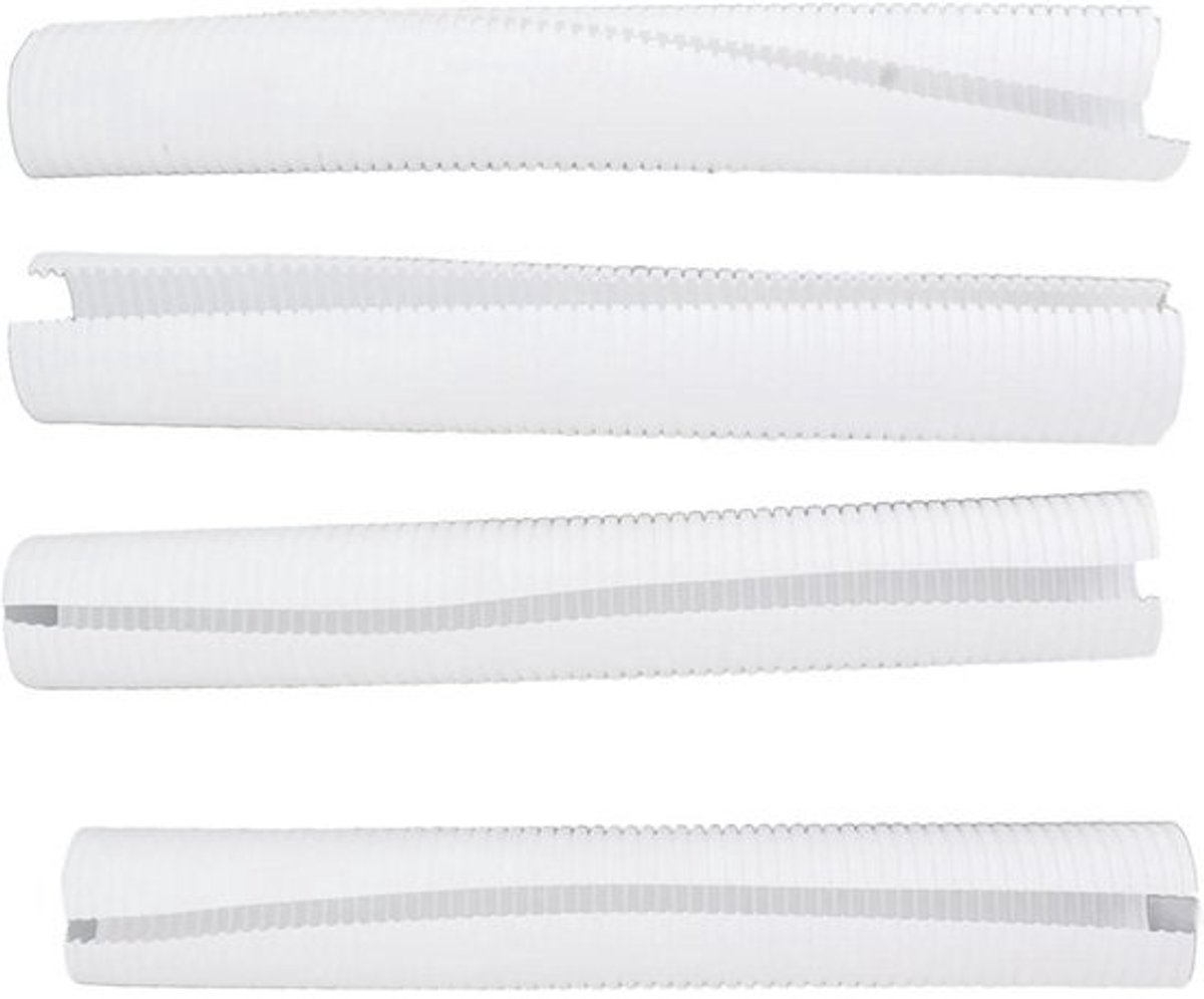 Boomstambeschermer Set - Boombeschermer Plastic - Planten Beschermen - Herbruikbaar Recyclebaar - 40 cm - Wit