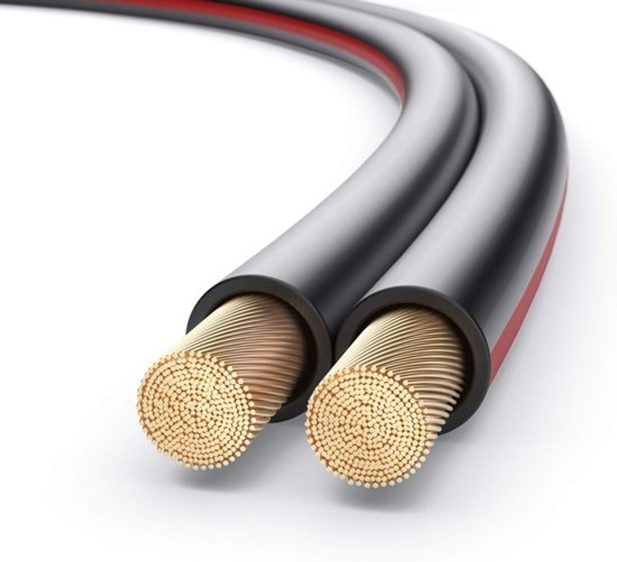 Hoogwaardige Luidsprekerkabel 2x1.5mm² (30m) - 99.9% Zuiver OFC Koper