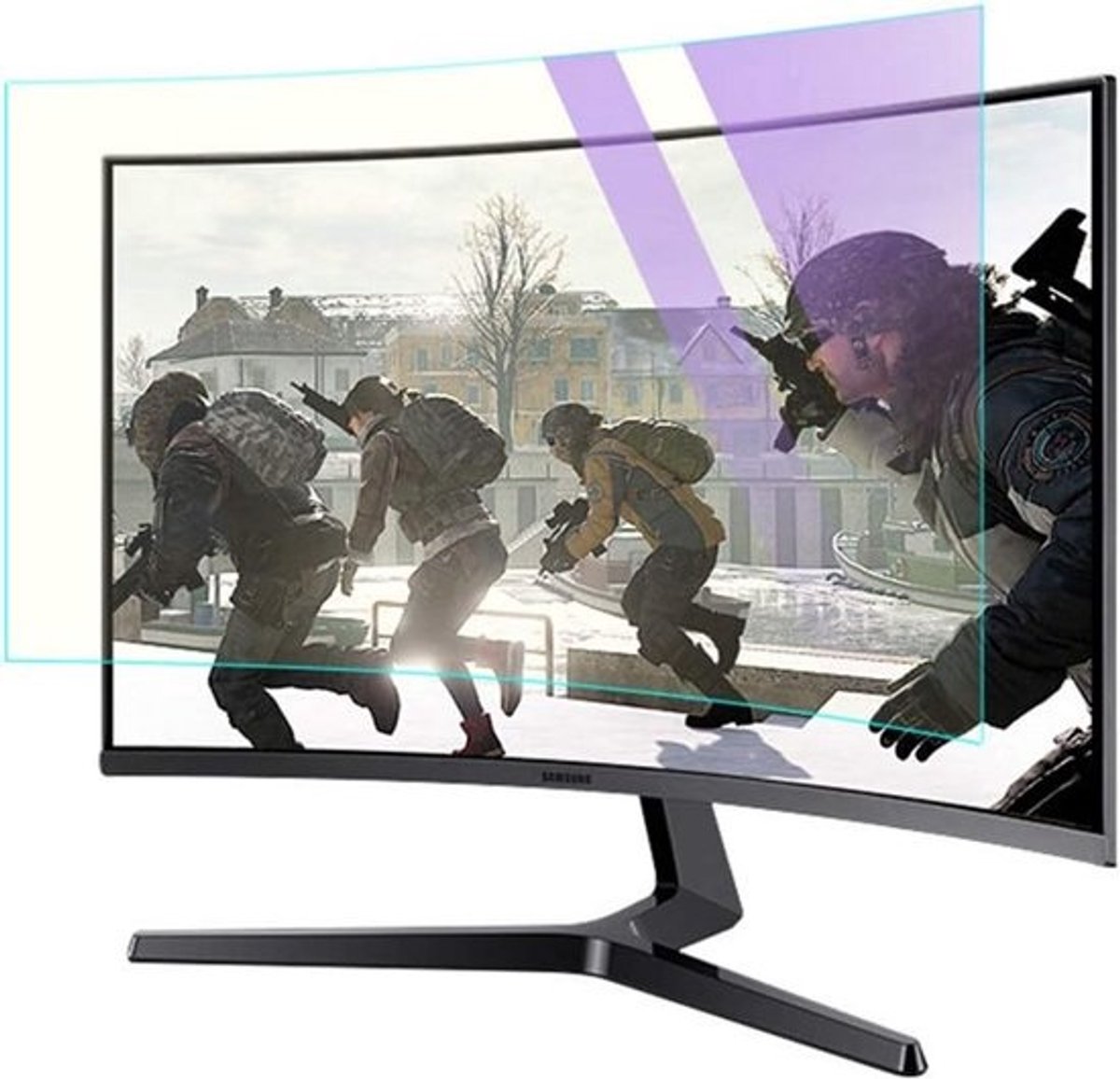 Anti Blauw Licht & Anti Schittering Screenprotector voor 34 Inch Ultrawide Curved Monitor
