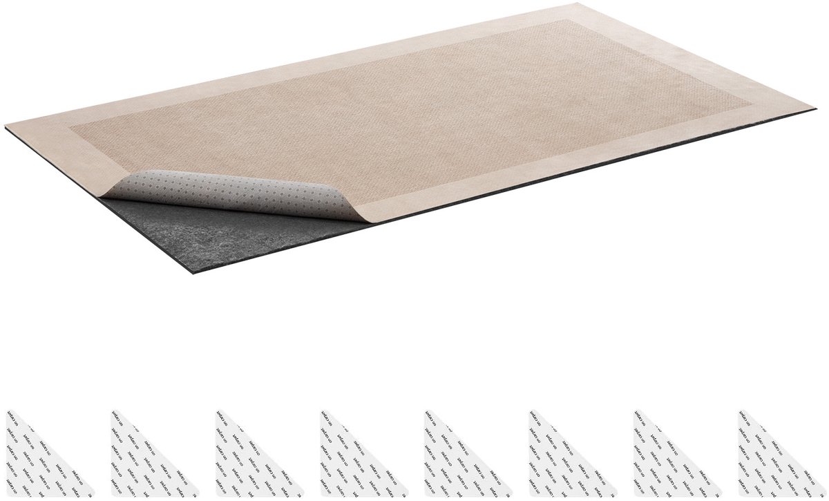 Antislip Tapijtonderlegger, Mat van 914,4 X 1524 X 5,6 mm, Op Maat Te Maken en Vervaardigd Uit Polyester en Tpr met Rubberen Laag. Geschikt voor Diverse Vloeren, Lades en Kofferbakken, Biedt Grip en Is Waterbestendig