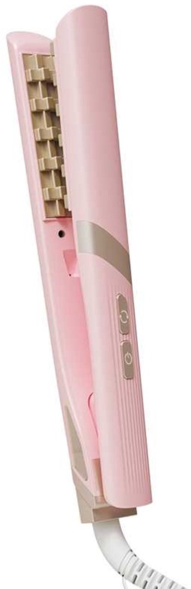 Corn Plate Fluffy Hair Curler - Volumegevende Stijltang voor Root Lifting & Styling Pink