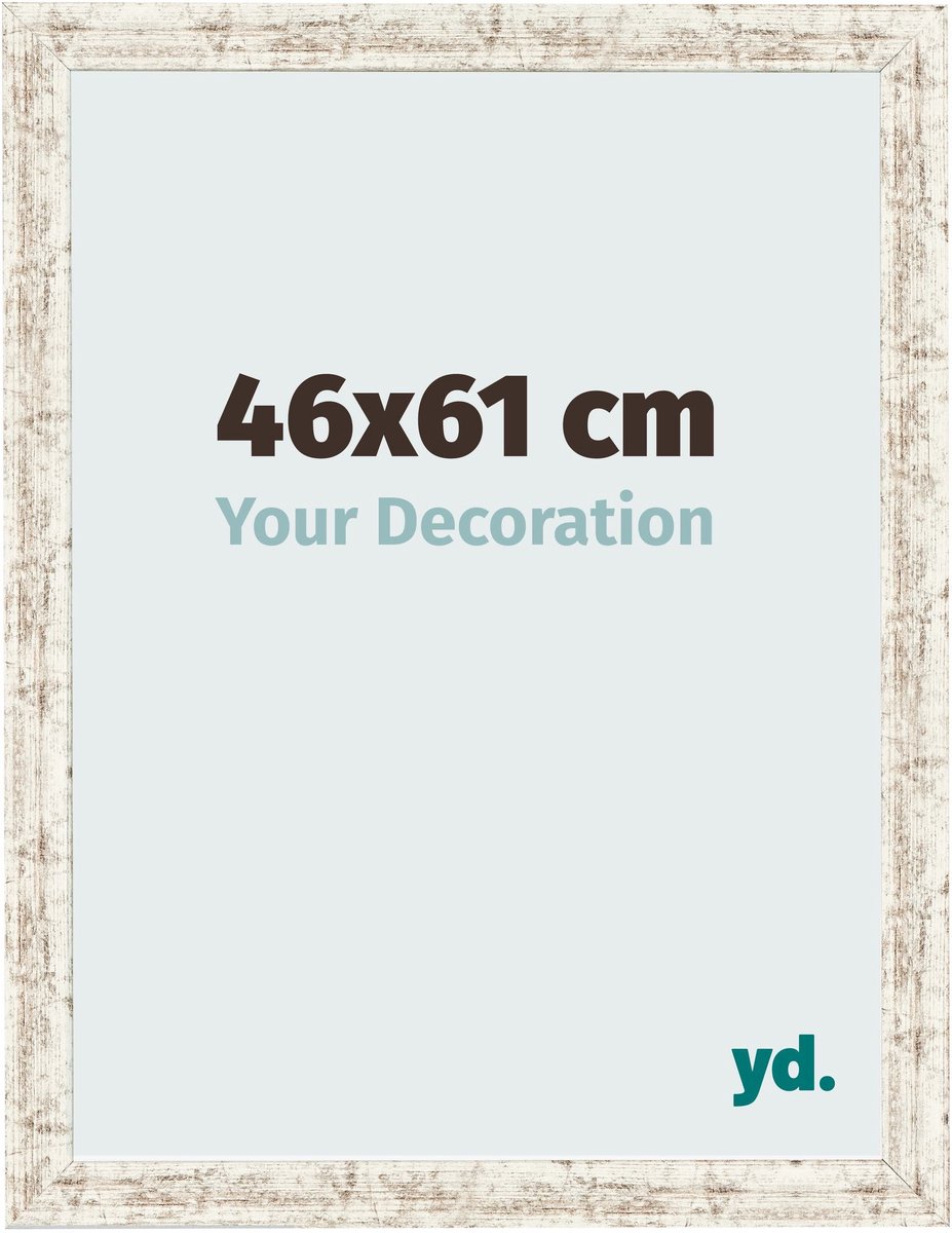Your Decoration - Fotolijst 46x61 cm - MDF - Wit Vintage - Bologna