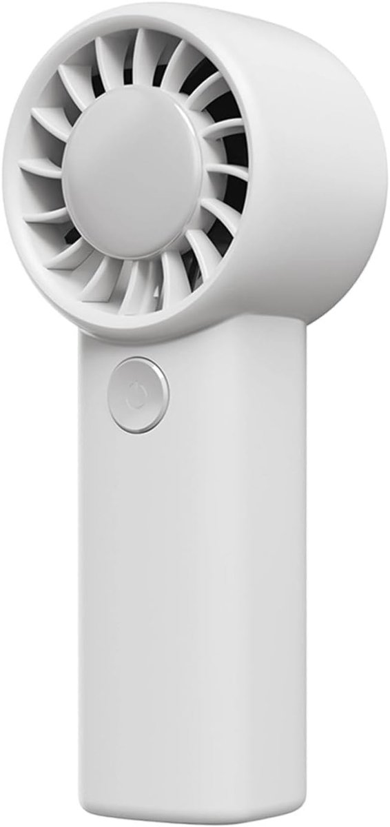 Mini Handventilator - Kleine Ventilator Oplaadbaar - Voor Thuis, Kantoor & Onderweg - Mini fan Gezichtsventilator - Draagbare ventilator bureau - Compact & Lichtgewicht - Mini Hand Fan - Kleine USB-ventilator - Draagbare Mini Ventilator - Wit