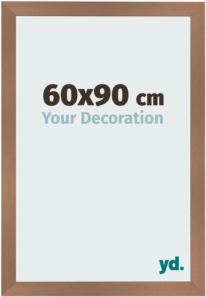 Your Decoration - Fotolijst 60x90 cm - MDF - Koper Decor - Bologna