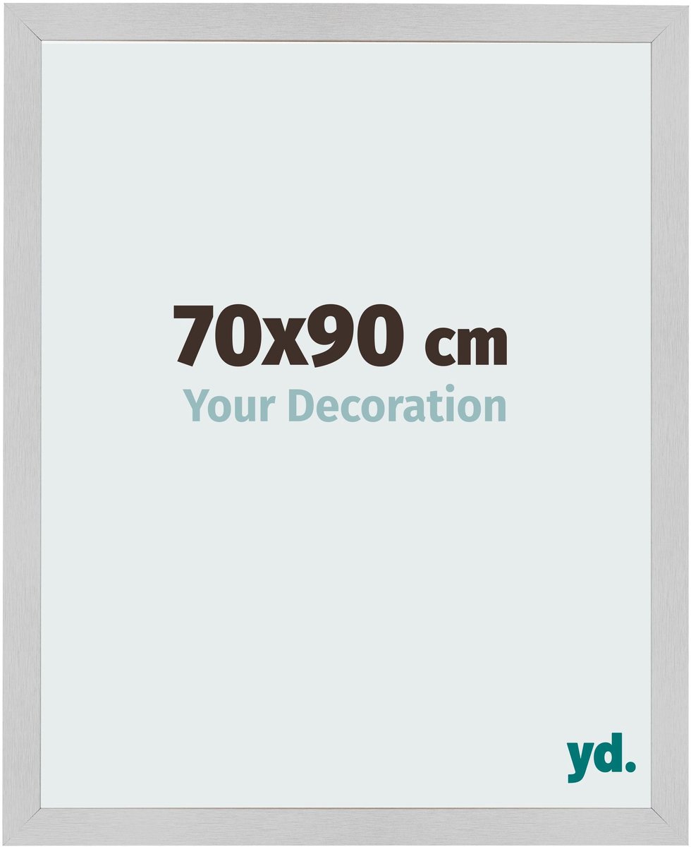 Your Decoration - Fotolijst 70x90 cm - MDF - Edelstaal - Bologna