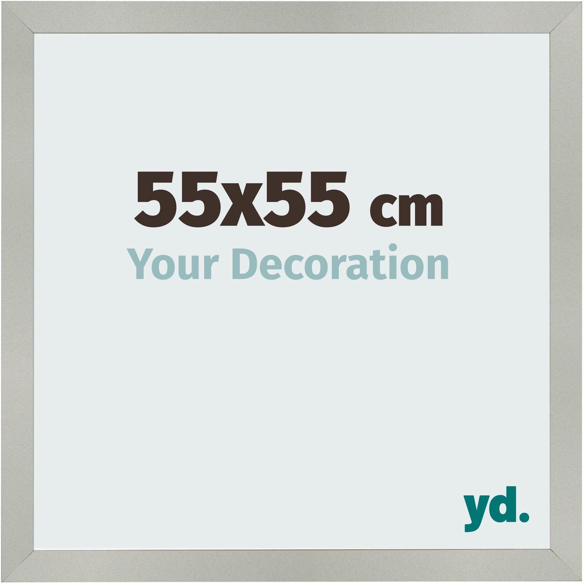 Your Decoration - Fotolijst 55x55 cm - MDF - Zilver Mat - Bologna