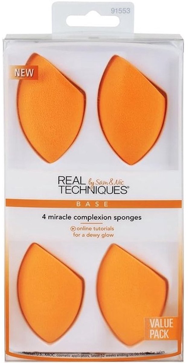 Make-up Spons Set (4 stuks) - Vlekkeloze Foundation & Concealer Aanbrengen