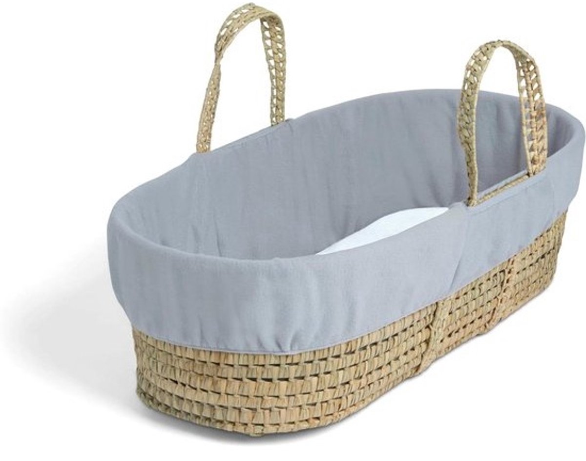 Fleece Moses Mand Liner - Babymand Voering - Baby Comfort - Veelzijdig Ontwerp - 104 x 72 cm - Grijs