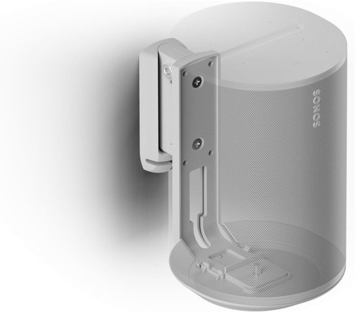 Dubbele Wandsteun voor Sonos ERA 100 - Draaibaar en Kantelbaar - Wit