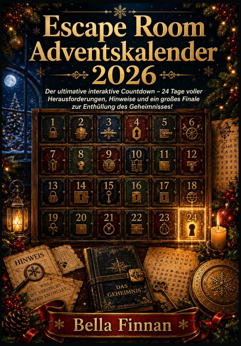 Escape Room Adventskalender 2026: Der ultimative interaktive Countdown – 24 Tage voller Herausforderungen, Hinweise - ShopVlot