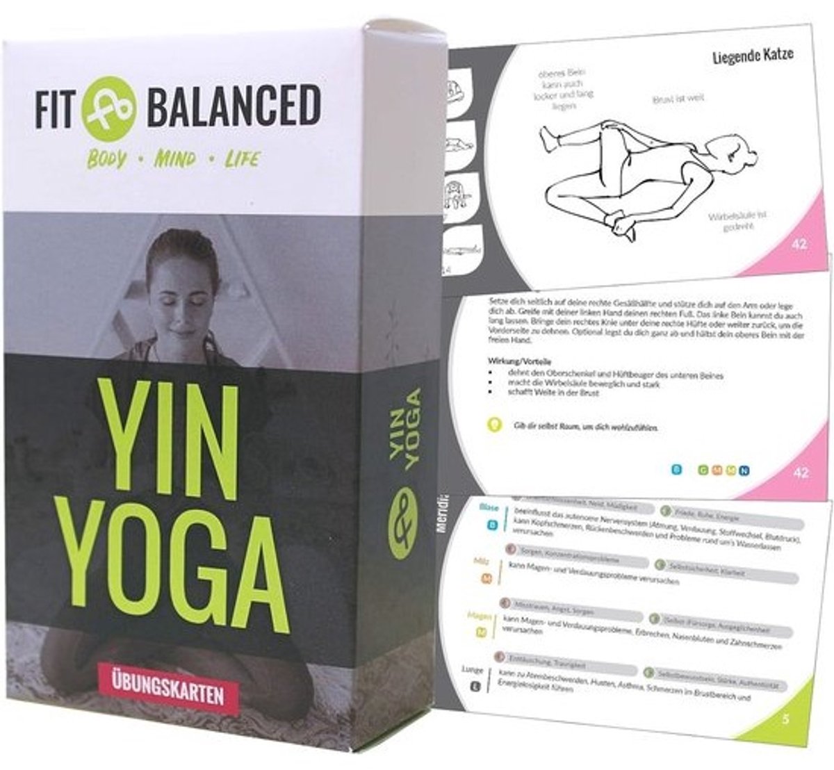 Yin Yoga Oefenkaarten voor Beginners en Gevorderden - 70 Yoga-oefeningen voor Ontspanning en Innerlijke Rust