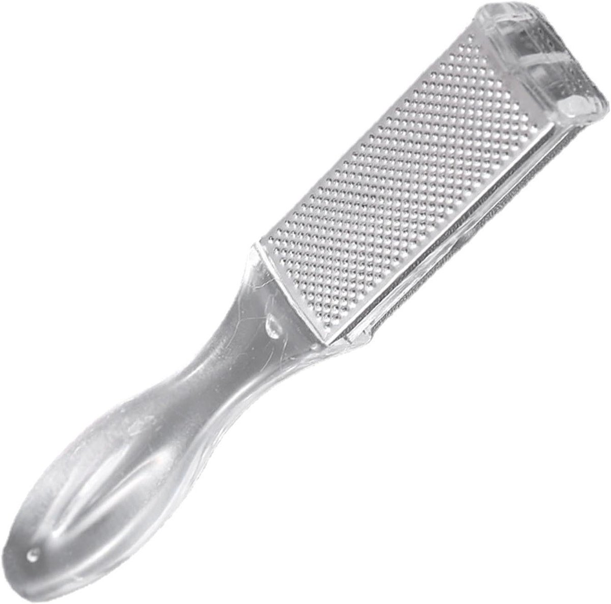 Voetvijl Dubbelzijdig - Eeltverwijderaar Hielschraper - Voeten Verzorgen - Ergonomisch Ontwerp - 16.5 cm - Grijs