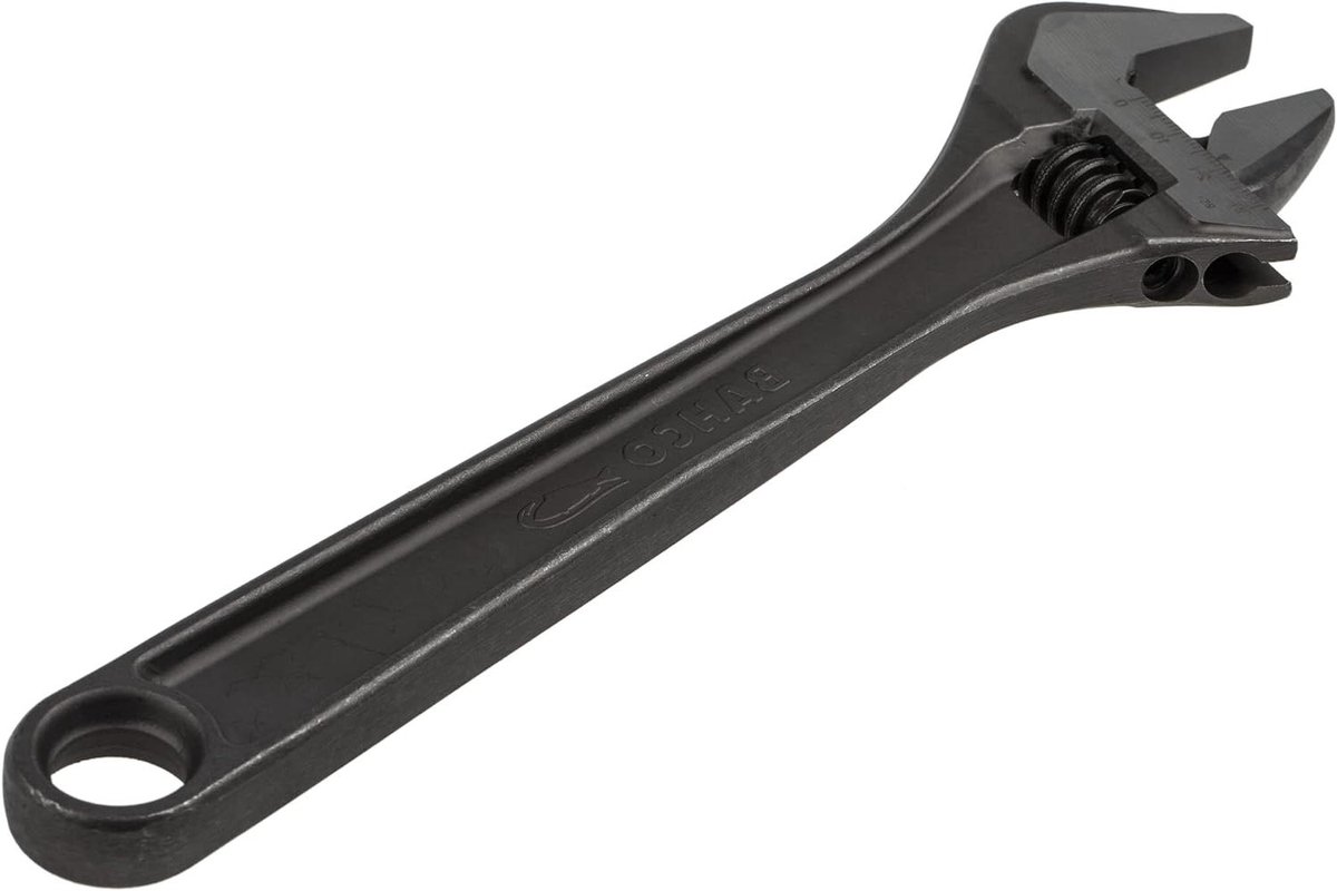 Verstelbare Moersleutel - Momentsleutel Sleutel - Reparaties Uitvoeren - Ergonomisch Handvat - 250 mm - Zwart
