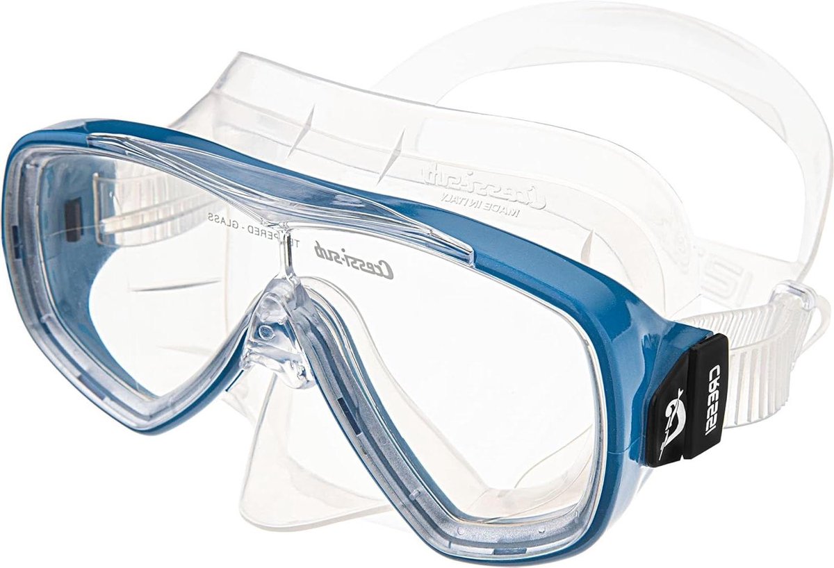 Duikmasker Snorkel - Glasmasker Zwemmasker - Watersport Ontdekking - Groot Gezichtsveld - One size - Transparant