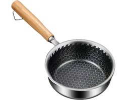 Koekenpan - Mini Pan - Kleine Gerechten - Hitteverdeling - 14 cm - Zilver