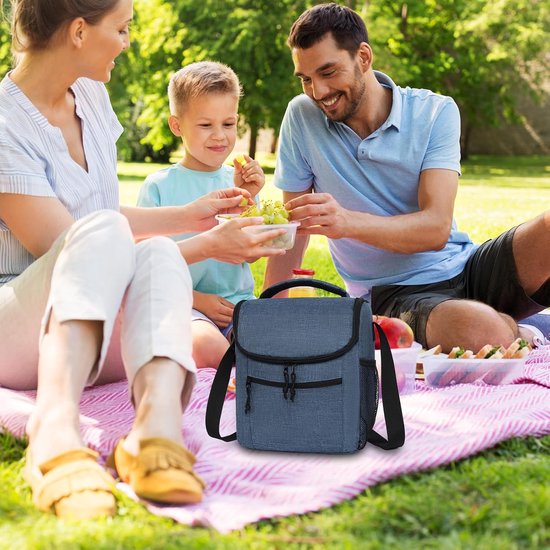 Geïsoleerde Koeltas - Thermo Rugzak - Outdoor Activiteiten - Licht Duurzaam Ontwerp - 10 Liter Inhoud - Donkerblauw — afbeelding 3