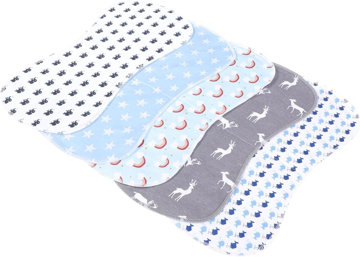 Babydoekjes - Spuugdoekjes Luiers - Babyverzorging - Zacht Absorberend Katoen - 48x23cm - Diverse Kleuren