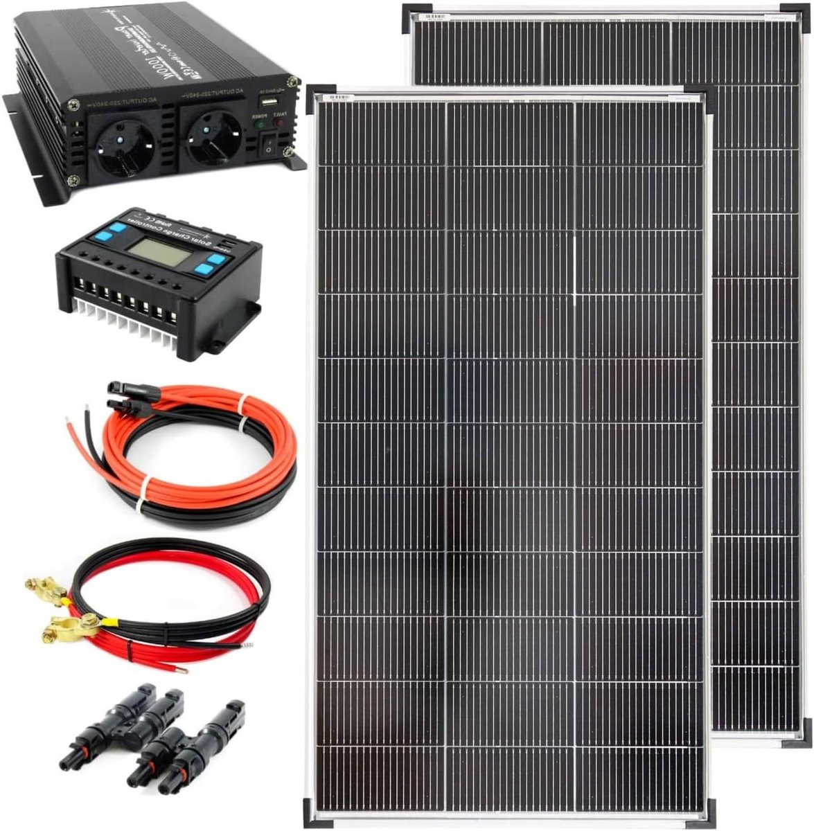 Zonnepaneel Set - Zonne-energie Systeem - Energie Opwekken - Monokristallijn Paneel - 240 Watt - Zwart