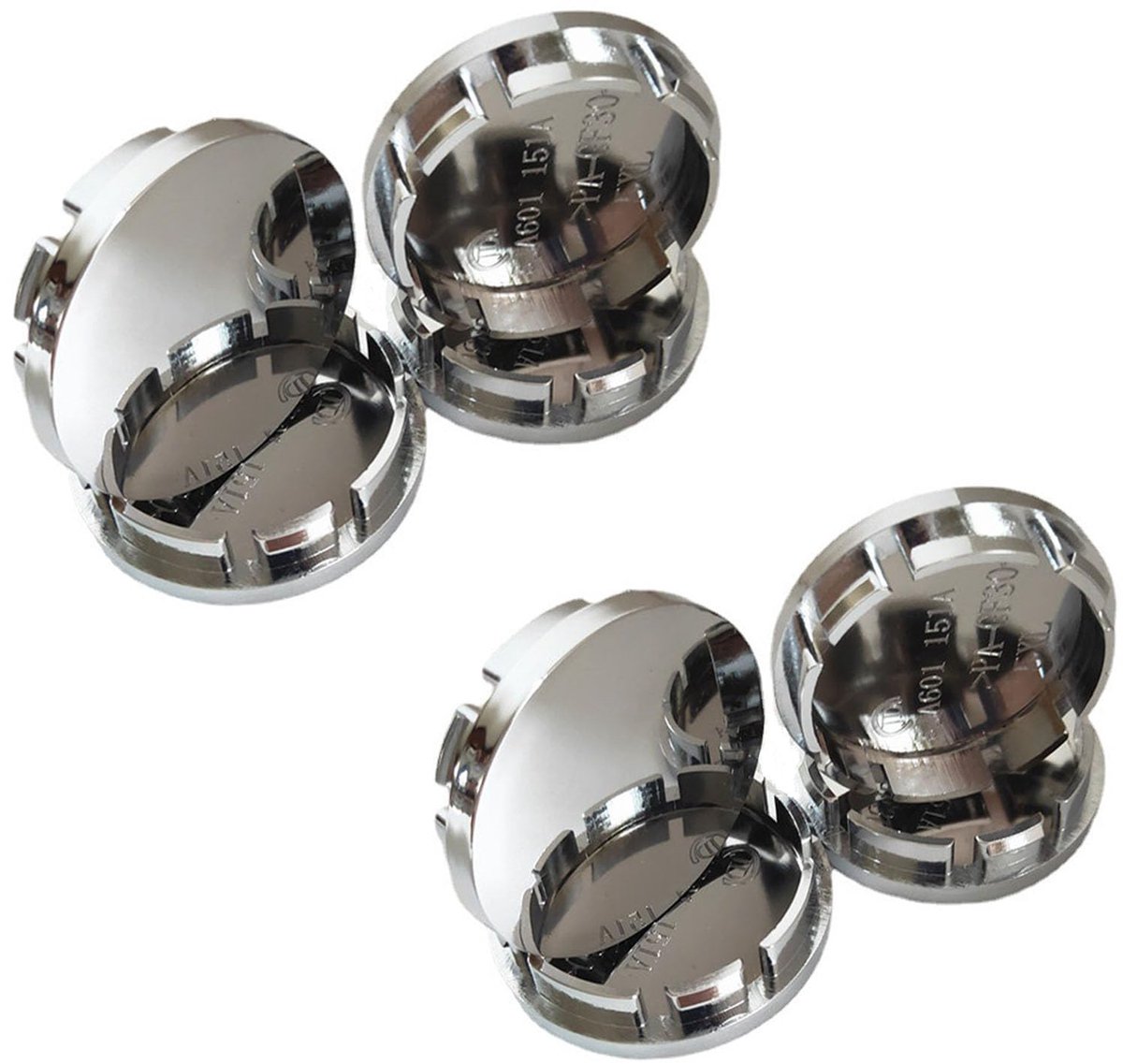 Dailygoods - 8 x 56 mm ABS Kunststof Wieldeksels - Set van 8 Stuks