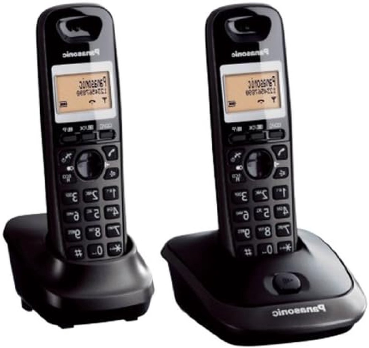 Draadloze Telefoon - DECT Set - Thuis Bellen - Adresboek 50 - Duo Set - Zwart