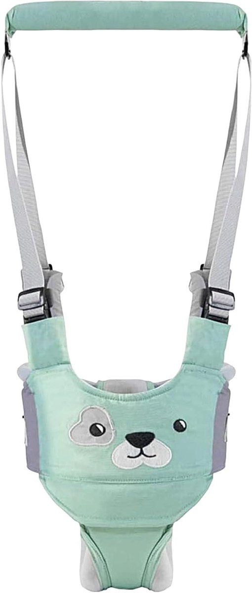Baby Wandelharnas - Loophulp Peuter - Leren Lopen - Ademende Stof - 48 x 32 cm - Blauw