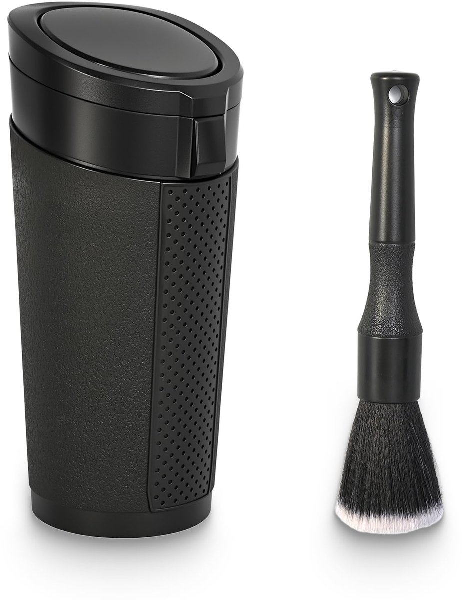 Dailygoods - Vuilnisemmer Auto met Deksel - Compacte en Stijlvolle Oplossing voor Schoonmaak