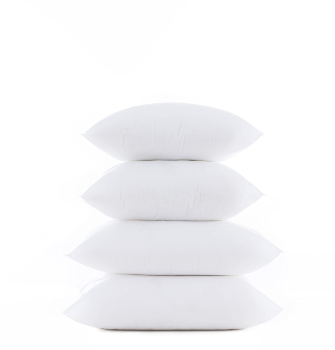SnelShoppen - Voordeelverpakking van 4 Kussenvullingen 60x40 cm - Gesiliconiseerde Holle Vezels - Pluizig, Hypoallergeen, Ideaal voor Bank of Bed