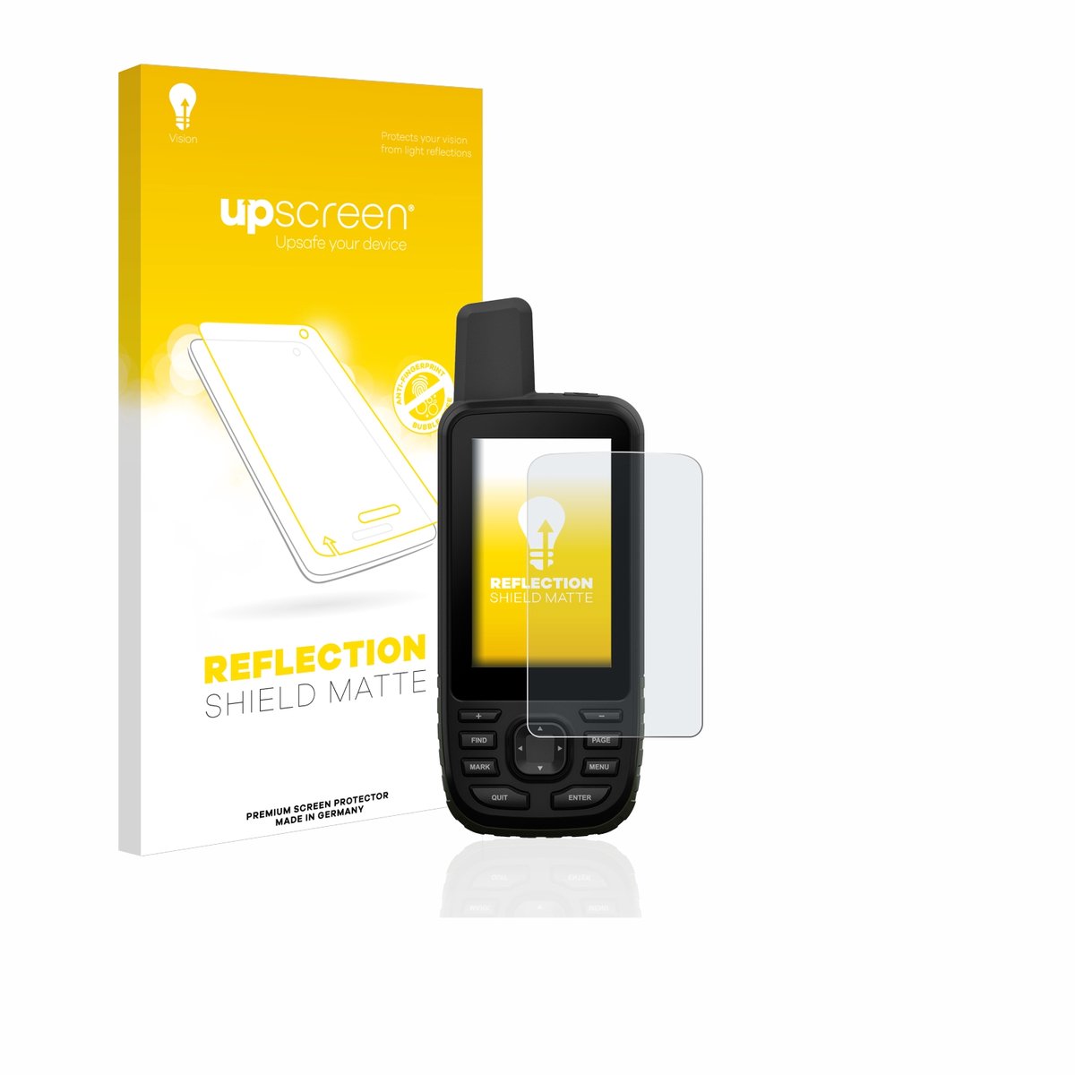 upscreen - Screenprotector voor Garmin GPSMAP 66s / 66st - Folie Beschermfolie anti glare matte