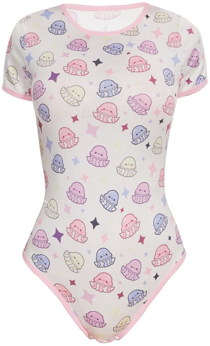 SnelShoppen - Somniumnight Volwassen Onesie Pyjamas voor Vrouwen - Schattige Lounge Bodysuit & Romper met Kliksluiting in de Lies - Zachte Kawaii Pyja