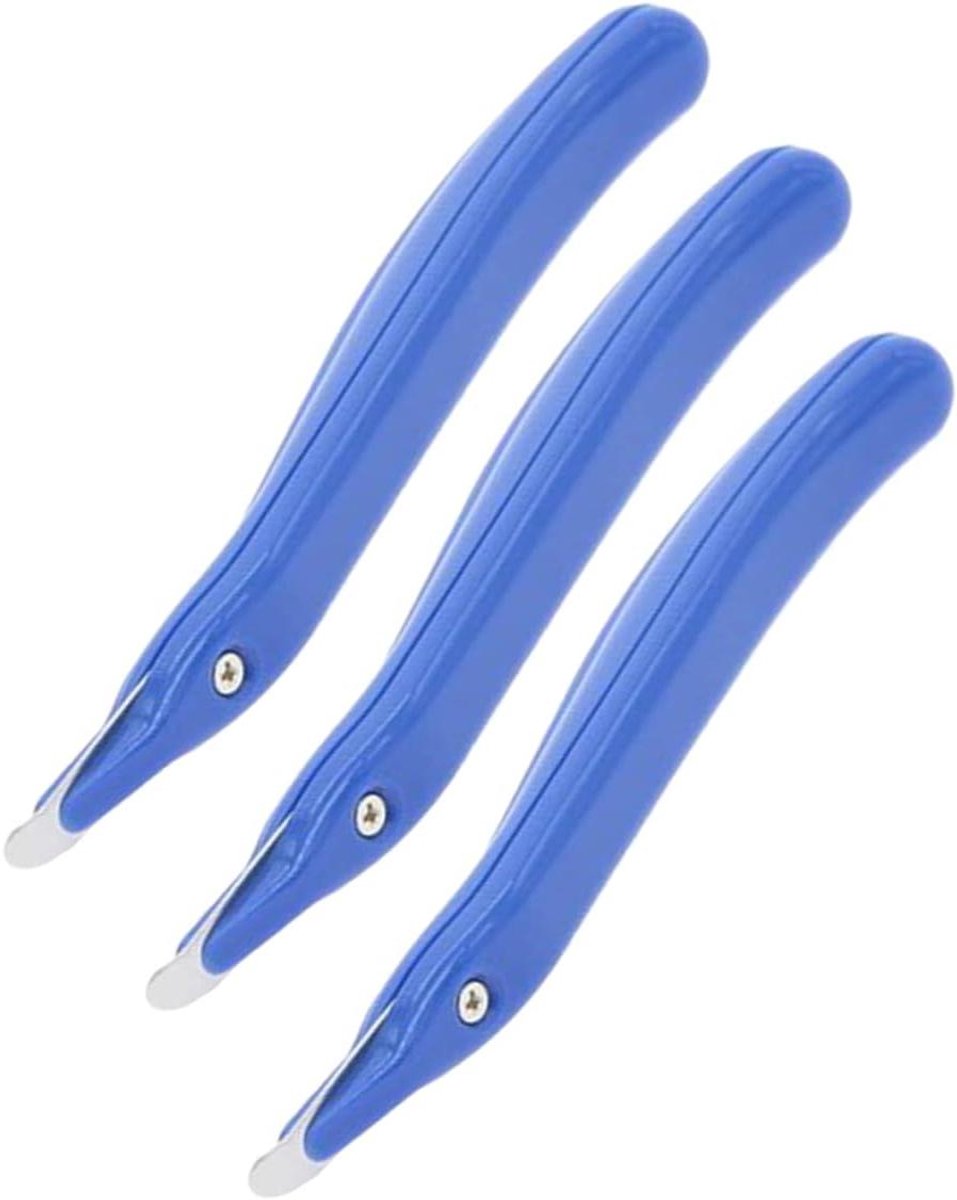 Nietverwijderaar Set - Verwijderaar Nietjes - Documenten Sorteren - Magnetische Grip - 15.5 cm - Blauw