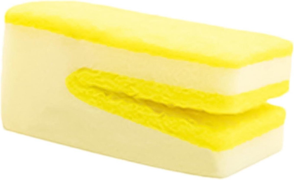 Keukensponzen - Reinigingssponzen - Afwas Reinigen - Volledige Oppervlakte Reiniging - 9.5 x 7 x 5 cm - Geel