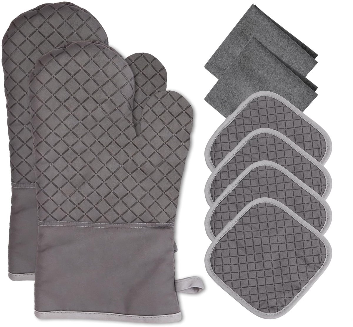 Dailygoods - Oven Gloves Set of 8 - Hittebestendige Keukenhandschoenen voor Koken en Bakken